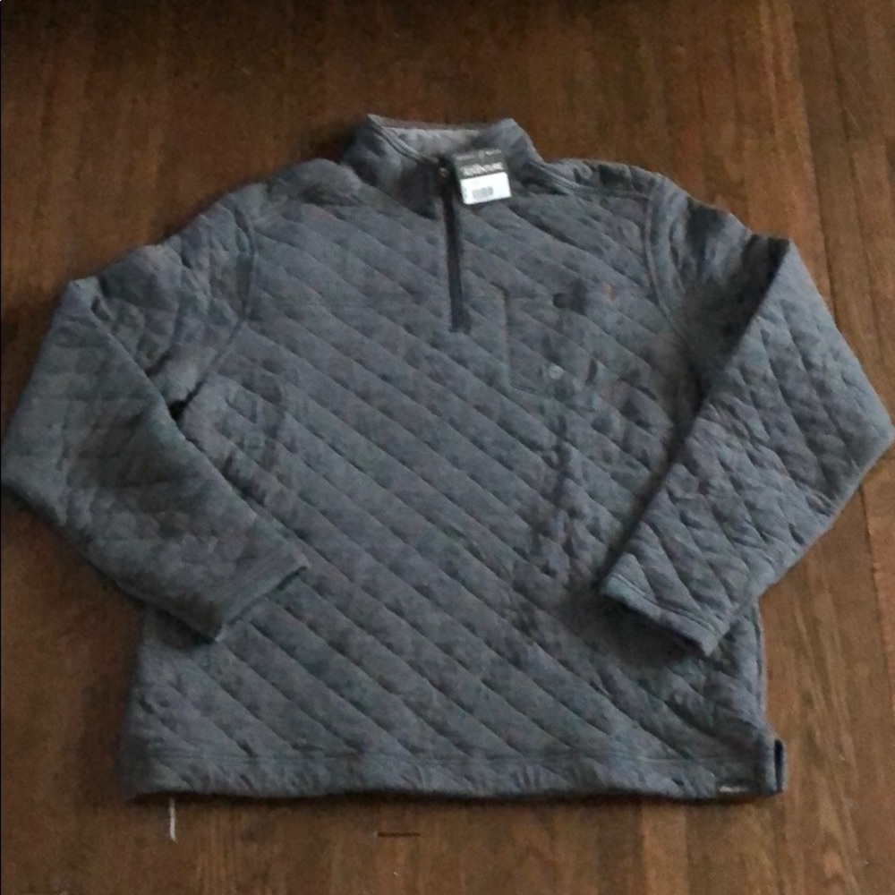 NEW NEVER WORN EDDIE BAUER QUILTED 1/4 ZIP